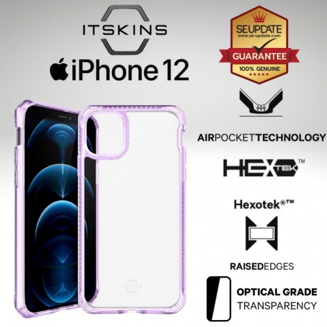 เคส ITSKINS HYBRID // CLEAR [ PURPLE ] สำหรับ iPhone 12 / Pro / mini / Pro Max